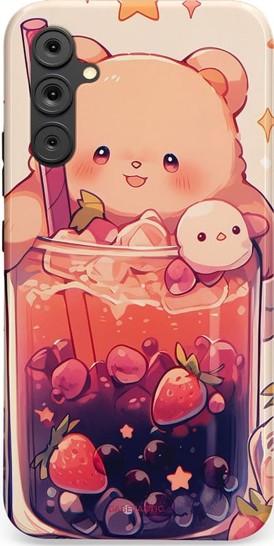 Casetastic Hoesje Geschikt voor Samsung A34 (5G) - Stijlvolle Beschermende Duo-layer Case - Beertjes Cocktail