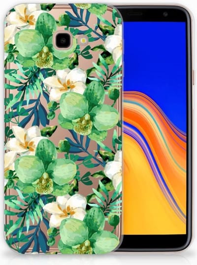 Samsung Galaxy J4 Plus (2018) TPU Case Orchidee Groen