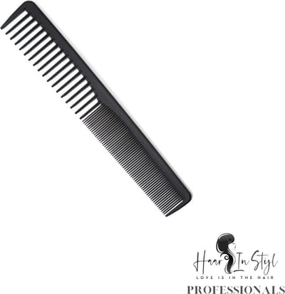 Haar in Stijl® Kam 06924 - Carbon Antistatische Haarkam - Fijn en Grof