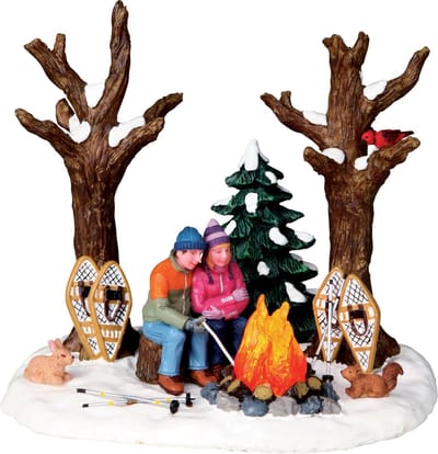 Lemax - Staying Warm -  B/o (4.5v) - Kersthuisjes & Kerstdorpen