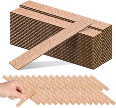40 Stuks Miniatuur Poppenhuis Vloeren 1:12 Schaal Zelfklevende Houten Vloerplanken voor DIY Poppenhuis Accessoires