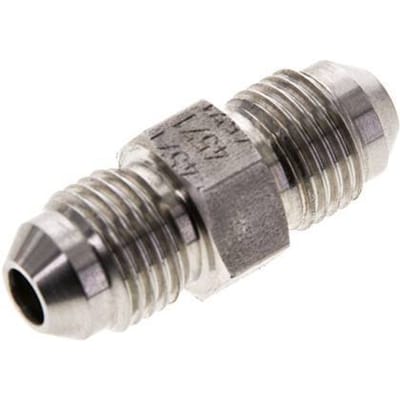 JIC  Dubbele Nippel UNF 1/2''-20 RVS 275bar