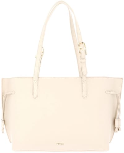 FURLA Leren schoudertas Ava Tote Butter + Marsala beige