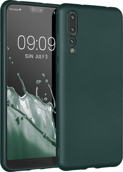 kwmobile metallic telefoonhoesje van TPU - geschikt voor Huawei P20 Pro - Flexible case voor smartphone - In metallic petrol