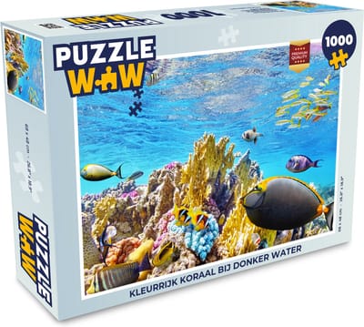 Puzzel Kleurrijk koraal bij helder water - Legpuzzel - Puzzel 1000 stukjes volwassenen