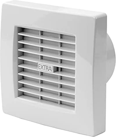Badkamer ventilator automatische jaloezie diameter 120 mm lamellen wit efficiënte ventilatie badkamer keuken toilet wand- en plafondventilator