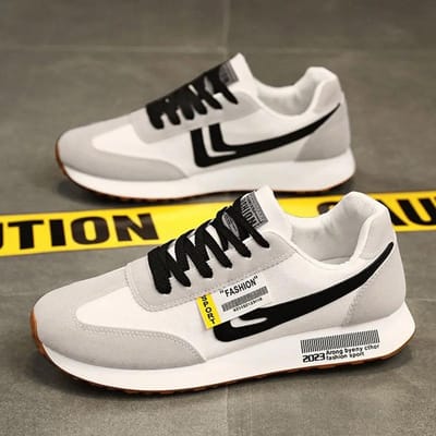 Heren Sneakers Mode Outdoor Casual Schoenen Tenis Veterschoenen Gevulkaniseerde Schoenen voor Heren Nieuwe Sport Hardloopschoenen 39 black