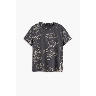 Round Neck Short Sleeve Cotton T-Shirt Wo - Black Shirts