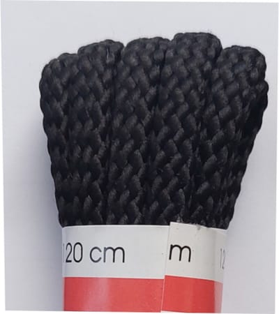 Ronilux Veter - Zwart - Extra Dik Rond - Lengte 120 cm - Dikte 6 mm - Bergschoen - Wandelschoen - Schoenveter