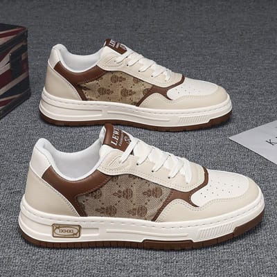 Herenschoenen voor de zomer Ademend Trendy Casual Platte Schoenen voor Heren Veelzijdige Sportieve Trendy Schoenen voor Heren 44 gray