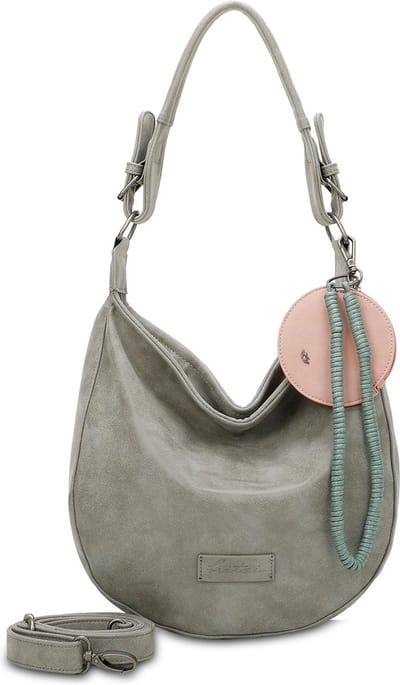 Fritzi aus Preußen Schoudertas Fritzi Hobo Vintage Shoulder Bag Rock Grijs