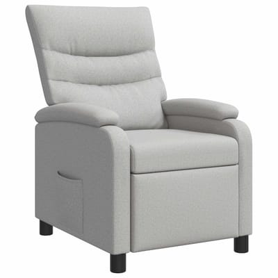 vidaXL Relaxfauteuil Wolkengrijs Stof