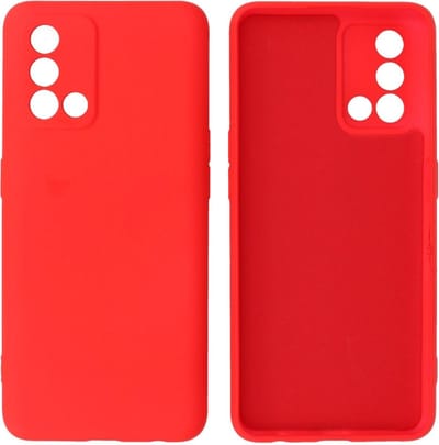 Fashion Backcover Telefoonhoesje - Color Hoesje - Geschikt voor Oppo A74 4G & A95 4G - Rood
