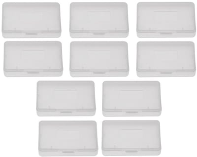 Dailygoods- Game Case - 10 Stuks - Transparante Bescherming - Cartridge Houder - Lichtgewicht - Duurzaam - Antislip Design