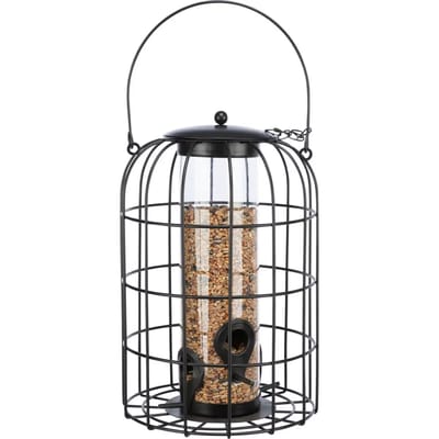 Trixie - Voerdispenser - Met Gaasbescherming - Zwart - 26X17X17 cm