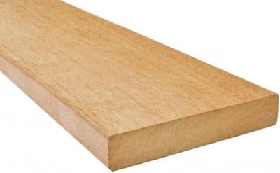Terrasplanken Hout - Buitenplanken Hardhout - Terras Aanleggen - Duurzaamheidsklasse 1-2 - 213 cm Lengte - Geelbruin