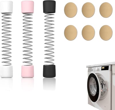 Washing Machine Door Holder voor Front Loaders - Magnet Support - 3 Kleuren - 6 Magnetische Platen - Eenvoudig te Installeren - Houdt Deur Open - Geschikt voor de Meeste Wasmachines