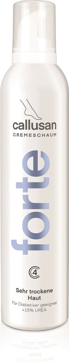 Callusan Forte Cremeschuim 300ml met 15% ureum -mag onder steunkousen-huidverzorging-eelt-kloven-geschikt voor diabeten