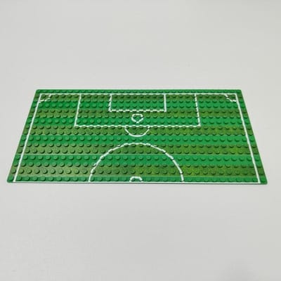 1 st 16*32 Stippen Basisplaat Basketbal Voetbal Basisplaat Ideaal Voor Figuur Veld Baan Blok ZELF MAKEN Speelgoed Kerstcadeau Kinderen groen
