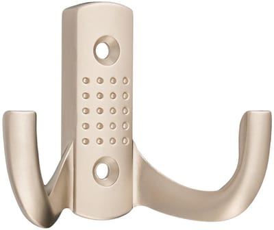 Gamet - Dubbelarmige Wandhanger - Satijnnikkel - Klassiek en Modern