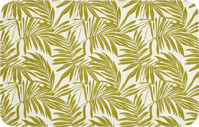WC mat 80x50 cm - Antislip - Palmblad - Patroon - Groen - Toiletmat - Vloermat - Douchemat - Toilet tapijt - Toiletmatten