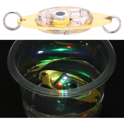 LED Diep Duikend Onderwater Oog Vis Aas Loklicht Knipperend Lampje Voor Vissen (Kleurrijk) beige