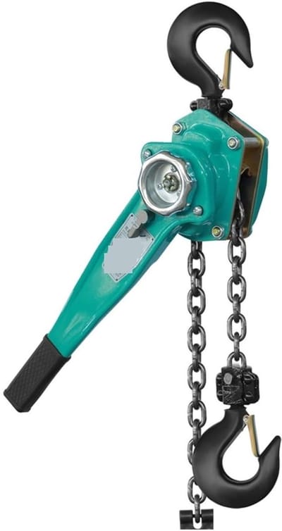 Kettingtakel - Handtakel Hefboom - Goederen Hefen - Veilig Vergrendelen - 1 Ton 6 Meter - Oranje