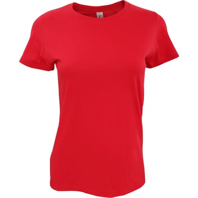 SOLS Dames/dames Imperial Heavy Short Sleeve T-Shirt (Rood)