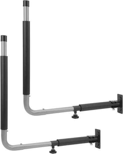 Vouwbare Telescopische Dakkoffer met Wandmontage voor 50kg Kayak en Surfplank Opslaghaken