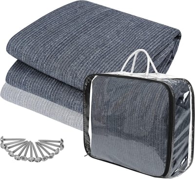 Luifel Tapijt - Tentvloer Campingkleed - Buiten Leven - Ademend Vochtbestendig - 3 x 4 Meter - Grijsblauw