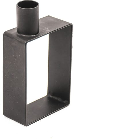 Housevitamin Geometrische Kandelaar-Zwart-7,5x14cm
