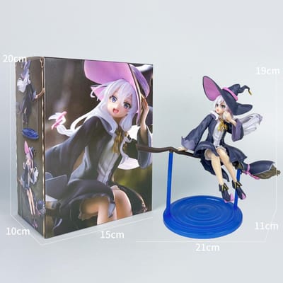 Sorcière errante chaude: Le Voyage d'Elaina 19cm Elaina Figurine d'Action PVC Sorcière En Stock Modèle Jouets Pour Enfants Fête de Noël Cadeau Haute Qualité