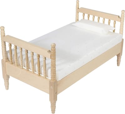 Miniatuur Poppenhuis Bed Set met Kussen en Beddengoed voor 15 cm Poppen