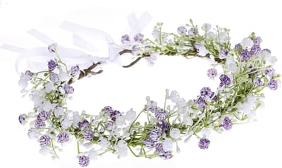 Bloemen Kroon - Bloemenkrans Hoofdband - Bruiloft Accessoire - Handgemaakte Zijden Bloemen - Verstelbaar - Groen
