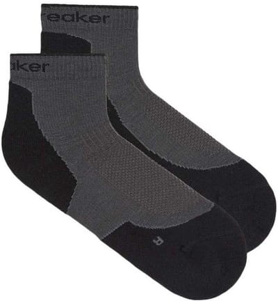 Icebreaker Dames Wandelsokken Quarter Light Cushion Zwart