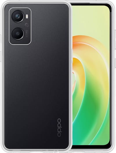 Hoesje - Geschikt voor OPPO A76 - Sterk & Shockproof - Hoes Cover - Siliconen Case - Telefoonhoesjes - Transparant