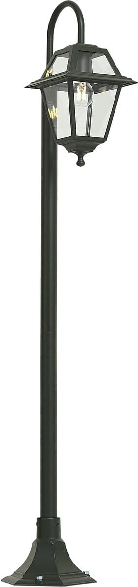 QAZQA berta - Klassieke Lantaarn - 1 lichts - H 135 cm - Groen - Buitenverlichting