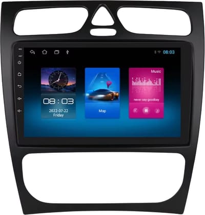 Auto Intelligente Radio - Voor Mercedes-Benz C-Klasse & CLK-Klasse (W203, W209, S203, A209, W168) - Met CarPlay, Android Auto & GPS