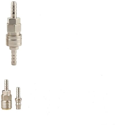 Snelkoppeling 2 Stuks - 1/2 Inch Buitendraad - Slangkoppelingen - Slangstuk - Voor Luchtcompressor - Roestvrij Staal - Slangkoppeling