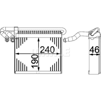 Verdamper, airconditioning MAHLE AE 70 000P
