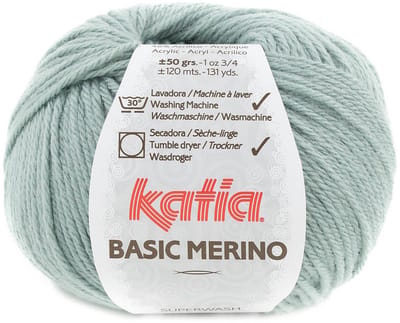 Katia Basic Merino - 80 saliegroen - Wol/Acryl Garen