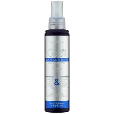 Joanna - Ultra Color System Hair Rinse Spray Blue For Grey Blonde & Lightened Hair Spray Rinse Into Grey Blonde & Lightened Hair Giving Platinum Shade Blue 150Ml