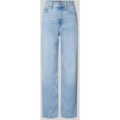 Straight leg jeans van katoenmix, model 'LAYLA'