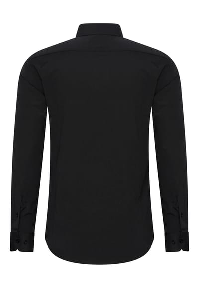 Rusty Neal Overhemden Overhemd Slim Fit Zwart