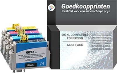 Huismerk Epson 603XL inkt cartridges 4-Kleuren Multipack (73 ml)