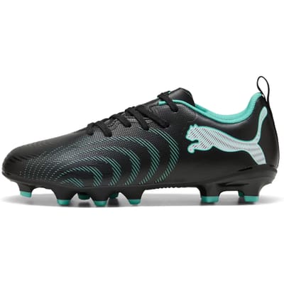 PUMA FUTURE 9 PLAY FG/AG Jr Unisex Sportschoenen - PUMA Black-Intense Mint-PUMA White