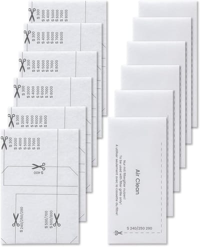 12 stuks filter- en motorbeschermingsfilter vervangingsonderdelen, geschikt voor Miele-stofzuigers Compact C1 C2, Complete C1 C2 C3, Classic C1, Dynamic U1, S200-S899, S2000-S8999