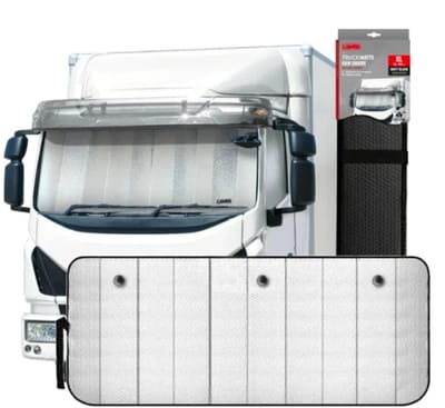 Zonwerende mat voor vrachtwagen (TIR) XL maat 90x180 cm zonneschermmat