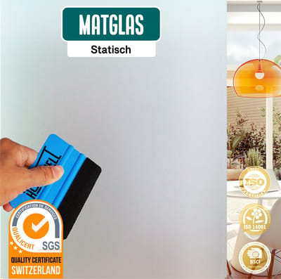 Homewell® Matglas Raamfolie HR++(+) 45x300cm - Anti inkijk - Gezandstraald - Privacy & Isolatie - Zonwerend - Statisch - Satijnlook