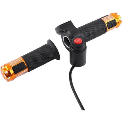 Draaisnelheidshandvatten met LED-scherm Gashendel voor Elektrische Fiets(gouden) black